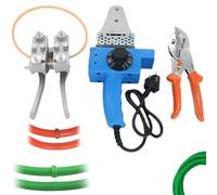 XHSMYXGS PU Round Belt Welding Machine Set, Round Belt Hot Melt Belt Connector, Polyurethane Belt Hot Melt Machine with Scissor & Fixture, 300℃ PU Belt Welder Connector