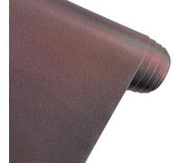 XHT Highly Elastic Dark Tone Soft Fine Grain Faux Leather, 30 x 135 cm, Cover Fabric Faux Leather Upholstery Fabric Imitation Leather for Sewing (Grey Brown)