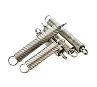 Xhuan-Compression spring 304 Stainless Steel Extension Spring Wire Dia 1.5 Mm Outer Dia 10~15mm Total Length 110~200mm Tension Spring With Loop, 2 Pcs, Sturdy Multipurpose(130mm,15mm)
