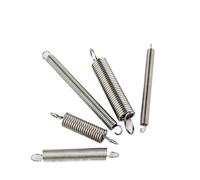 Xhuan-Compression spring Wire 0.5 * 3-6mm Diameter 304 Stainless Steel Tension Spring S Hook Round Hook Coil Pullback Extension Tension Metal Spring Wire， Sturdy Multipurpose(40mm (10pcs),3mm-S hook)