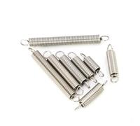 Xhuan-compression spring Wire Dia 0.5mm 304 Stainless Steel Dual Hook Small Tension Spring Stretching Spring, 10Pcs, Sturdy Multipurpose(50mm,4mm)
