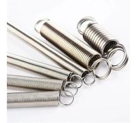 Xhuan-compression spring Wire Diameter 0.4mm OD 3mm-6mm SUS304 Stainless Steel Tension Spring Hook Cylindroid Helical Pullback Extension Coil, 10Pcs/5Pcs , Sturdy Multipurpose(25mm (10Pcs),6mm)