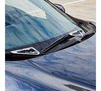 XhuangTech 1 Pair Car Windscreen Wiper Pressurizer, Universal Wing Blade Spoiler Arm Premium ABS Plastic Exterior Decoration, Windshield Replacement Parts Accessories for Car Truck SUV (Black)
