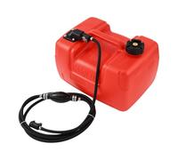 XhuangTech 12L Boat Fuel Tank with Hose Connector & Filter, Portable Plastic Marine Fuel Tank Watercraft, Easy to Carry Boat Petrol Tank for Outboard Engine Boats Small Yacht Motorboat