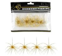 XhuangTech 2.75'' Sea Urchin Bait Soft Flash Sequins Fishing Lures Golden