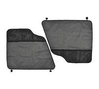 XhuangTech 2 Car Door Protectors, Anti Pet Scratching Waterproof Vehicle Door Covers Guard Interior Panel, Universal Oxford Black Car Dog Net Barrier with Strong Suction Cups for Car Truck SUV Pickup