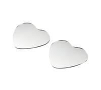 XhuangTech 2 Pack Heart Shaped Blind Spot Mirrors, 360 Degree Frameless Rearview Glass Mirror Exterior Decoration, Cute Wide Angle Adjustable Convex Mirror Stick-On Accessories for Cars Trucks SUVs