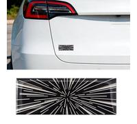 XhuangTech 4.33’’×1.57’’ P*laid Emblem 3D Badge Sticker, Adhesive Rear Trunk Performance Style Decal Exterior Accessories, Waterproof Auto Rear Bumper Emblem for Model 3/Y/X/S All Models (Black)