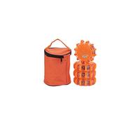 XhuangTech 4 Pack LED Road Flares, Emergency Disc Beacon with 9 Flash Modes, Magnetic Base & Hook Storage Bag Roadside Flashing Warning Lights for Car