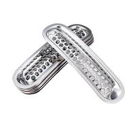 XhuangTech 7 PCS Car Front Grill Trim Compatible with Wrangler JK 2007-2017, ABS Plastic Car Front Grille Front Bumper Central Grill Accessories Grille Inserts (Plated Silver)