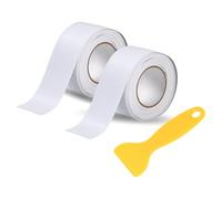 XhuangTech Bath Sealant Strip with Sealing Tool, 2 Roll Self Adhesive Caulking Strip Waterproof, Bathroom Sealant Tape for Kitchen Bathtub Toilet Sink Floor Wall Edge Protector (3.8×320CM)