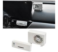 XhuangTech Car Air Freshener Co-logne Flavour, Funny Air Conditioner Shape Solar Powered Aromatherapy Diffuser Creative Perfume Clip, Car Fresheners Vent Clips Interior Accessories for Men Women