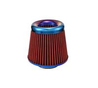 XhuangTech Car Air Intake Filter, 76mm/3.0” Universal High Performance Cold Air Intakes, Bluing Washable & Reusable Ram Air Filter Induction Kit with Clamp Ring for Car/Motorcycle/Boat (Red)
