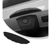 XhuangTech Car Rearview Camera Rain Cover, Anti-Rain Waterproof Sun Visor Shield for Reversing Cameras, Clear View Backup Protective Guard, No Residue, Easy Install/Remove (Black)