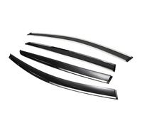 XhuangTech Car Wind Deflectors, Out-Channel Out-Channel Window Visors Rain Guards Noise Reduction, Side Door Tape-On Rain Deflector Sun Visor Shield Accessories (for 2009-2013 G-olf MK6 GTI)