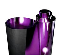 XhuangTech Glossy Car Wrap Film Purple, Stretchable Car Body Film DIY Bubble-Free Decal, Self-Adhesive Vinyl Wrap Waterproof Decor, Air Release Films for Car, Motorbike, Bicycle (45X152CM)