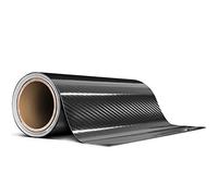 XhuangTech High Gloss Carbon Fiber Vinyl Wrap,Self- Adhesive Film Sticker,Waterproof Vinyl Car Wrap Roll Without Bubble, Adapted to The Appearance and The Interior of Cars (6 Inch x 20 ft)