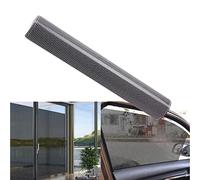 XhuangTech Perforated Vinyl Window Film Black to Prevent Bird Strike, Perforated Black Vinyl Privacy Window Film, Privacy Protecting Self Adhesive Glass Stickers (50X500CM)