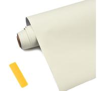 XhuangTech Plain Wall Paper, Self Adhesive Wallpaper Removable Sticker, PVC Foil Back Waterproof Wall Paper DIY Protector for Kitchen Cabinet, Living Room, Bedroom Wall, Furniture (Beige, 60×500cm)