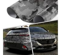 XhuangTech Python Pattern Grey Vinyl Wrap, DIY Decal Car Vinyl Wrap Bubble-Free Roll, Waterproof Car Wrap Film Self-Adhesive Decor, Air Release Paint Protection Films Exterior Interior (50×152CM)