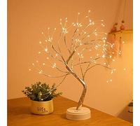 XhuangTech Tabletop Bonsai Tree Light with 108 LED Copper Wire String Lights, Battery/USB Operated DIY Artificial Tree Lamp for Bedroom Desktop Christmas Party Indoor Decoration Lights (Warm White)