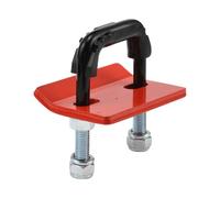 XhuangTech Trailer Hitch Tightener, Alloy Steel Anti-Rattle Clamp for 1.25" and 2" Hitch Receivers, Dependable Anti-Corrosion U-Bolt Stabilizer for Hitch Receiver or Trailer Ball Mounts (Red)
