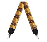 Xhuibop Crossbody Straps for Handbags Adjustable Shoulder Straps for Bags, Sunflower Highland Cow