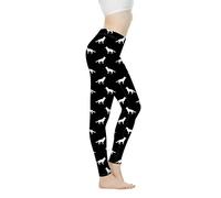 Xhuibop Yoga Leggings Tummy Control for Women Custom Workout Pants Haigh Waist, German Shepherd, S