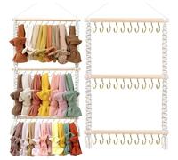Xhuilong Headband Holder Macrame Hair Bow Organizer Hair Accessories Display Organizer Headband Storage Hanger for Women Wall Hanging Decor for Bathroom Bedroom Living Room