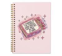 XHUM Pink Journal Notebooks, Motivational Inspirational Notebook Journal, Journaling Notebooks for Women Work School Supplies, Inspirational Gifts for Women, Mental Health Spiral Notebook 5.5x8.3