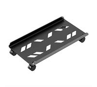 XHURWDZ643KM Practical PC Tower Stand Mobile CPU Cooling Base with 4 Rolling Caster Wheels, Desktop Case Floor Holder Cart Fits Most Home Office