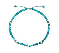 XHUUU Blue Chalcedony Beach Foot Anklet Bracelet For Women Jewelry Crystals Star Plated 14k Gold Charm Women’s Anklets