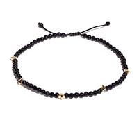 XHUUU Dainty Star Charms Anklet Natural Agate Beaded Reiki Healing Crystals Beach Ankle Bracelets for Women Energy Power Protection Yoga Gifts (Blue Sandstone)