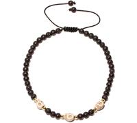 XHUUU Reiki Crystals and Stones Beaded Anklet Delicate Gothic Punk Personality Skull Charms Ankle Bracelets for Women Beach Foot Jewelry Gifts, L, Stone, Lava Stone