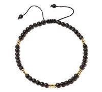 XHUUU Simple 4mm Agate Beaded Anklet Spiritual Boho Holiday Beach Ankle Bracelets for Women Good Luck Energy Summer Foot Jewelry, L, Stone, Lava Stone