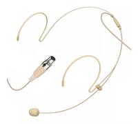XHXJCYS Headset Microphone Headworn Double Over Ear Earset Hanging Condenser Omnidirectional Mic Compatible with Shure Wireless Bodypack Transmitter System with Mini XLR 4 Pin TA4F Plug