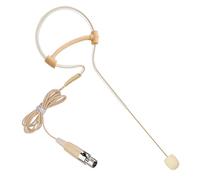 XHXJCYS Single Earset Headset Microphone Headworn Over Ear Hanging Condenser Omnidirectional Mic Compatible with AKG Wireless Bodypack Transmitter System with Mini XLR 3 Pin TA3F Plug