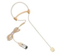 XHXJCYS Single Earset Headset Microphone Headworn Over Ear Hanging Condenser Omnidirectional Mic Compatible with Audio-Technica Wireless Bodypack Transmitter System with Hirose 4 Pin Plug