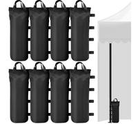 XHYASD Gazebo Weights Pack of 8 Tent Sandbag 50 x 20 cm, Weights for Gazebo, Leg Weights for Pop-Up Canopy Tent, Weighted Feet Bag, Oxford Fabric Sandbag Weight for Gazebo, Garden, Beach