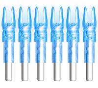 XHYCKJ 6PCS S Led Lighted Nocks for Arrows with .244" Inside Diameter,Screwdriver Included (Blue)