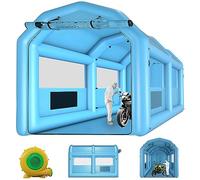XHYCPY Inflatable Spray Booth 13.5 x 8.5 x 8.5ft Portable Inflatable Paint Booth Tent with 750W Blower for DIY Spray Car Parts Painting