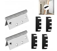 XHYdamile 4.5 Inch Door Hinges,Heavy Duty 4.5x4.5 Full Mortise Ball Bearing Design Door Hinge,Ideal for Commercial or Heavy Doors (with 4.5 Inch Hardware Door Hinge Shims)