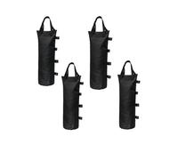 XHYdamile 4PCS Sandbags for Canopy Legs,6"×20" Heavy Duty Windproof Weight Bags - Outdoor Tent Anchors with Handles for Gazebo, Market Stall & Patio Umbrella (Black)