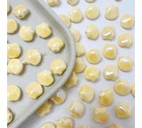 XHYXWN 10 Pcs 12x14 Mm Colorful Shell Ceramic Beads, Irregular Ceramic Loose Beads, for Beaded DIY Handmade Bracelets, Necklaces, Earrings Accessories