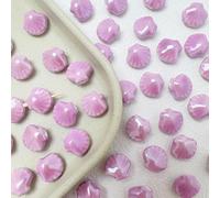XHYXWN 10 Pcs 12x14 Mm Colorful Shell Ceramic Beads, Irregular Ceramic Loose Beads, for Beaded DIY Handmade Bracelets, Necklaces, Earrings Accessories