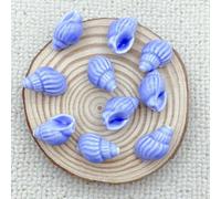 XHYXWN 10 Pcs 14x21 Mm Colorful Conch Ceramic Beads, DIY Ceramic Spacer Beads for Beaded Bracelets, Necklaces, Pendants, Earrings Crafts Making