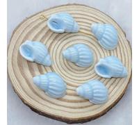 XHYXWN 10 Pcs 14x21 Mm Colorful Conch Ceramic Beads, DIY Ceramic Spacer Beads for Beaded Bracelets, Necklaces, Pendants, Earrings Crafts Making