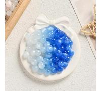 XHYXWN 100 Pcs 8-12 Mm Cat's Eye Resin Beads with Holes, Round Color Changing Beads, for DIY Bracelet Necklace Earring Keychain Making