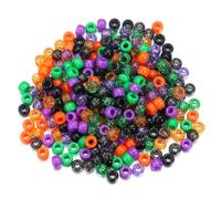 XHYXWN 1000 Pcs 6x9 Mm Colorful Pony Beads, Mixed Color Acrylic Large Hole Beads, for DIY Bracelet Necklace Keychain Jewelry Making