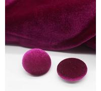 XHYXWN 10pcs 10-38 Mm Round Colorful Gold Velvet Fabric Covered Buttons, Black Plastic Base Fabric Covered Sewing Buttons For Cardigan Sweater Dress Accessories